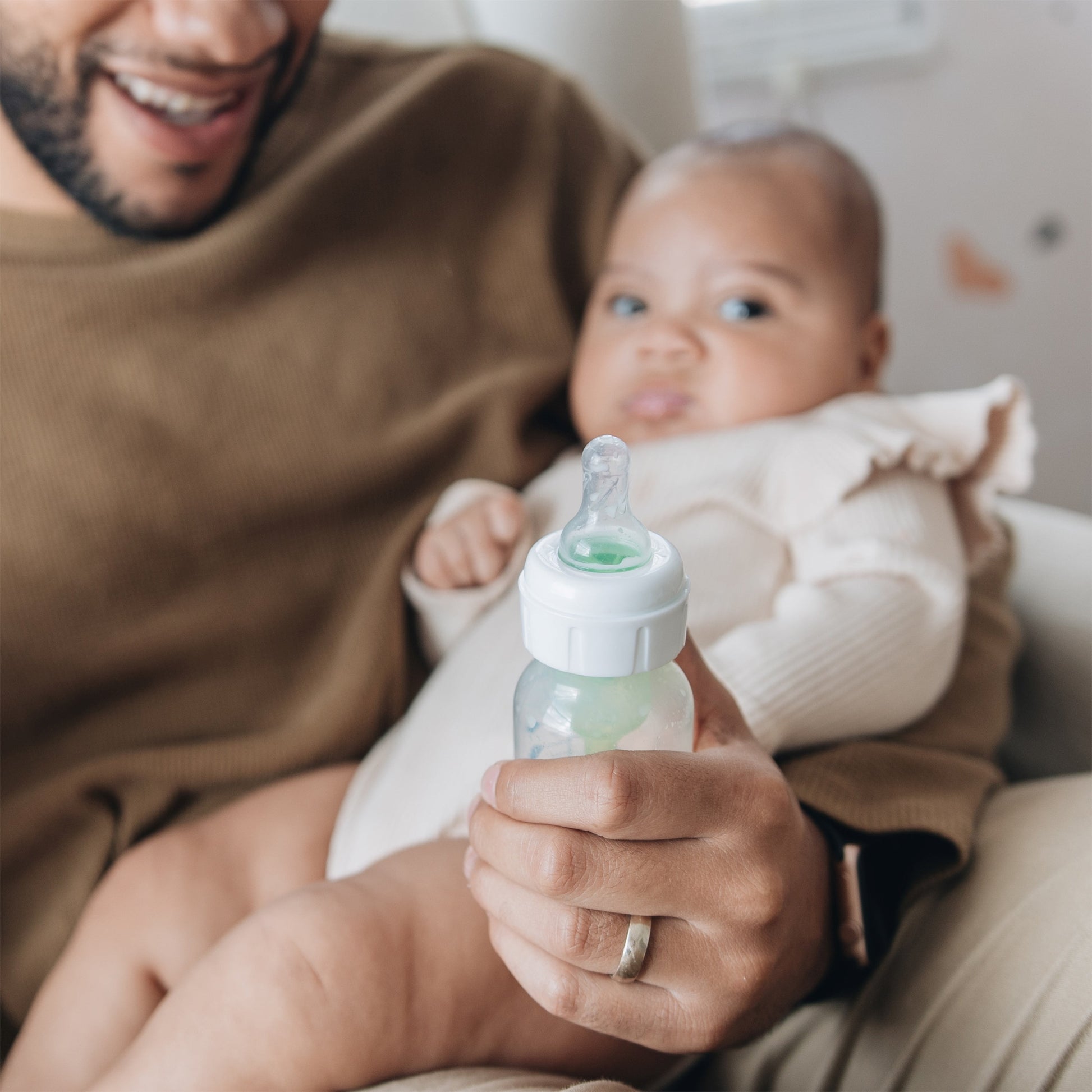 Natural Flow Level 2 Narrow Baby Bottle Silicone Nipple, Medium Flow, 3M+, 100% Silicone Bottle Nipple, 2 Pack