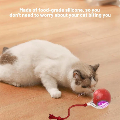 Tiny Fetch Dog Toy Pet Interactive Automatic Teasing Ball Cat Dog Self-Soothing Toy Smart Rolling Electric Chew Proof Dogs Toy