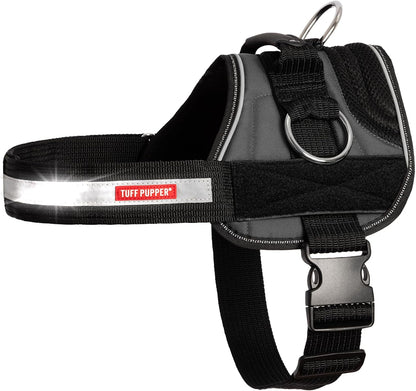Fast Fit No Pull Dog Harness, Escape Proof, Reflective, Grey