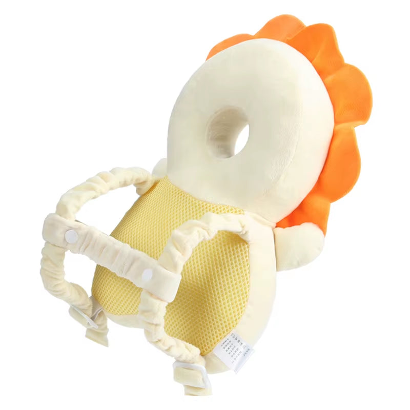 Baby Head Protection Backpack Pillow Toddler Head Safety Pad Cushion Anti-Fall Head Protection Pillow Highly Elastic Breathable