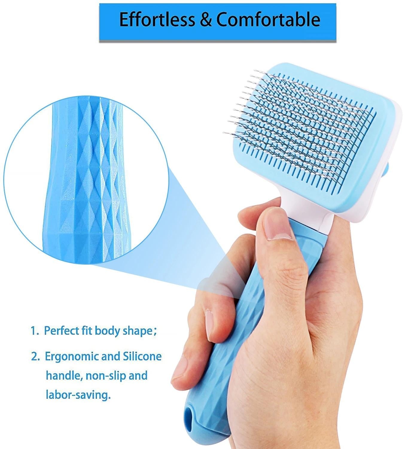 Dog Hair Remover Brush Cat Dog Hair Grooming and Care Comb for Long Hair Dog Pet