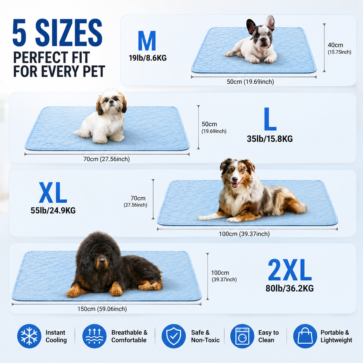 Tender Puppy™ Premium Cooling Mat for Dogs