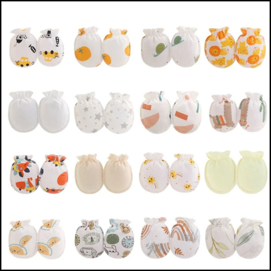 5Pairs 0-3Month Newborn Baby Anti-Scratch Gloves Infant Boy Girl Unisex Mittens Baby Accessories